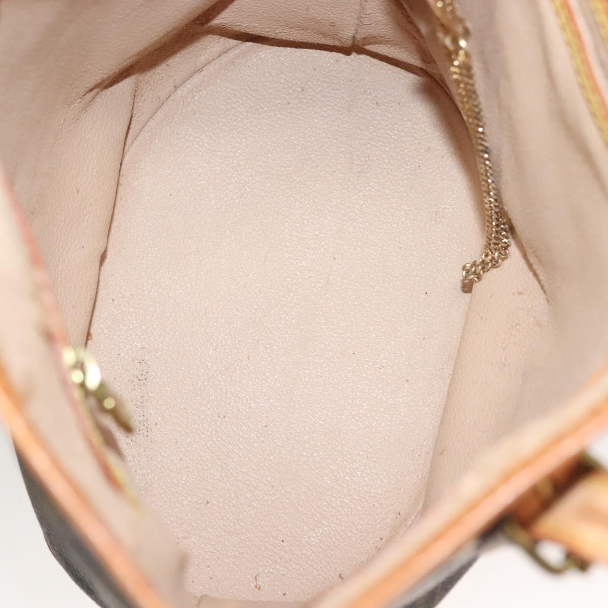 LOUIS VUITTON Monogram Bucket PM Shoulder Bag M42238 LV Auth am8679