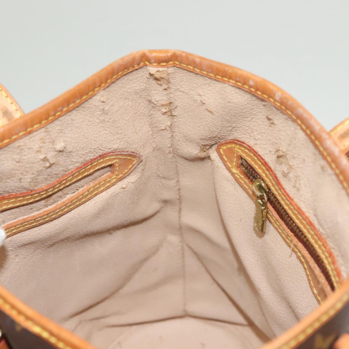 LOUIS VUITTON Monogram Bucket PM Shoulder Bag M42238 LV Auth am8679