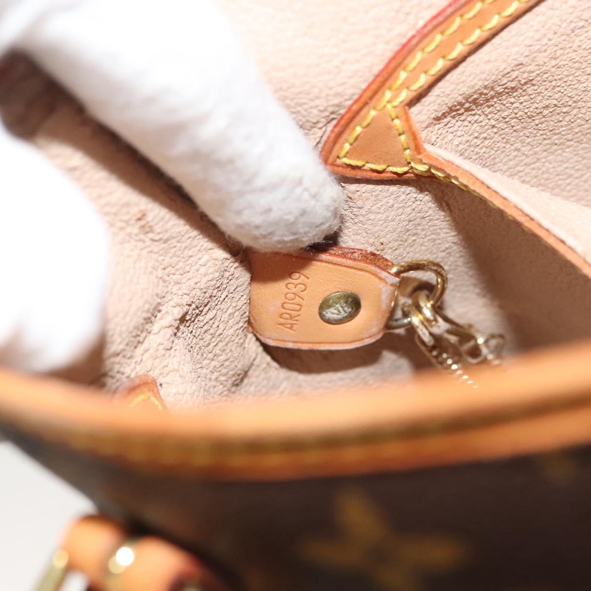 LOUIS VUITTON Monogram Bucket PM Shoulder Bag M42238 LV Auth am8679