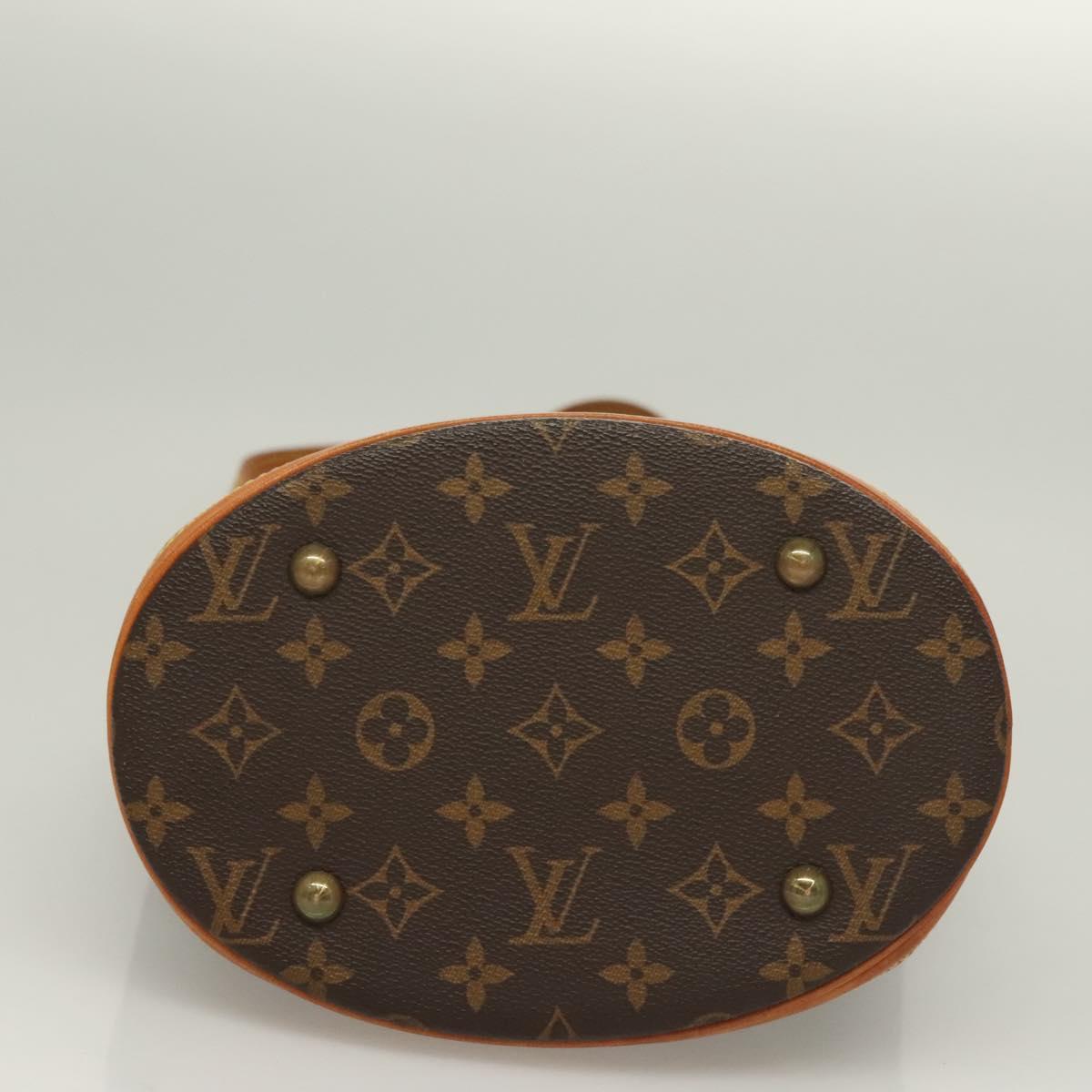 LOUIS VUITTON Monogram Bucket PM Shoulder Bag M42238 LV Auth am8679