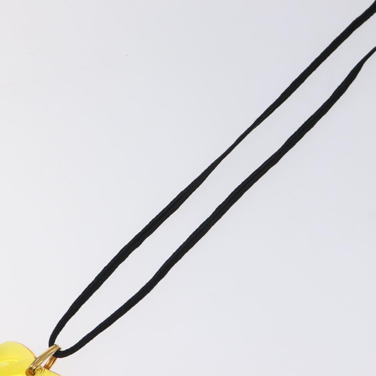 Baccarat Necklace Crystal glass Orange Auth am8701