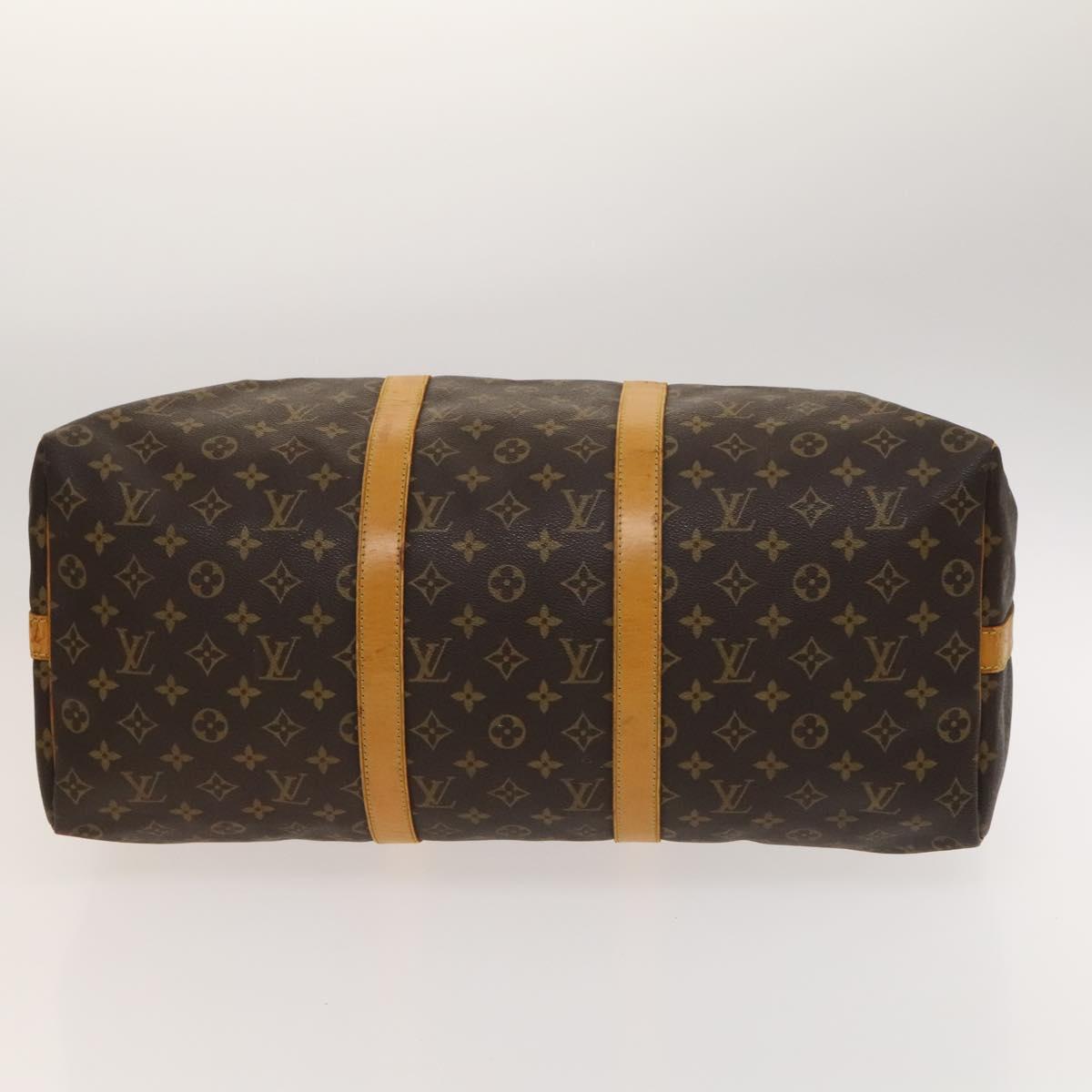 LOUIS VUITTON Monogram Keepall Bandouliere 50 Boston Bag M41416 LV Auth am8704