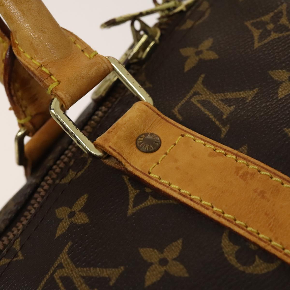 LOUIS VUITTON Monogram Keepall Bandouliere 50 Boston Bag M41416 LV Auth am8704
