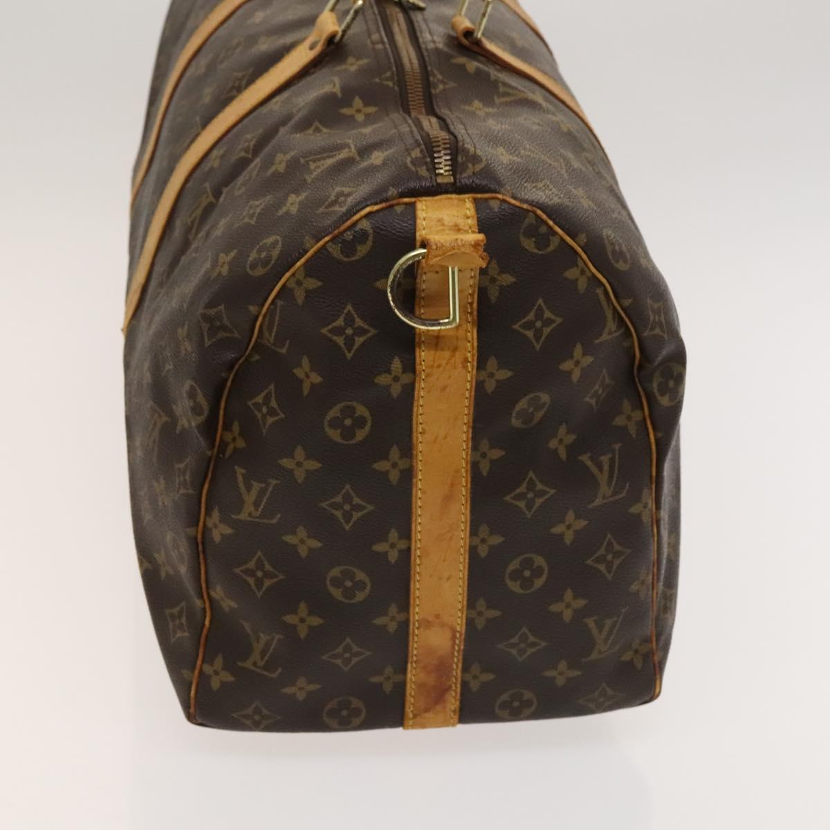 LOUIS VUITTON Monogram Keepall Bandouliere 50 Boston Bag M41416 LV Auth am8704