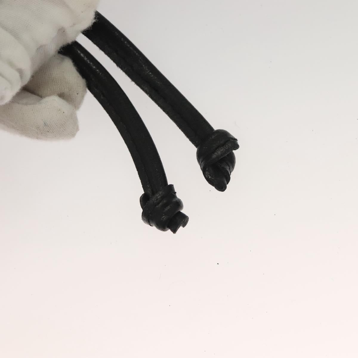 Gianni Versace Backpack Leather Black Gold Auth am8724