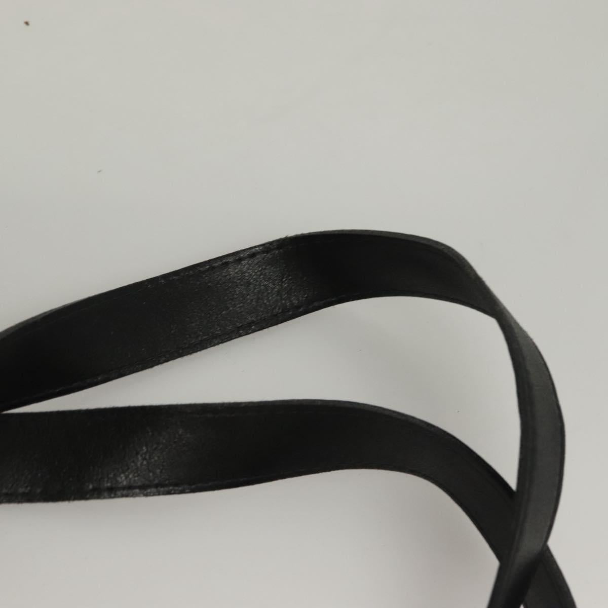 Gianni Versace Backpack Leather Black Gold Auth am8724