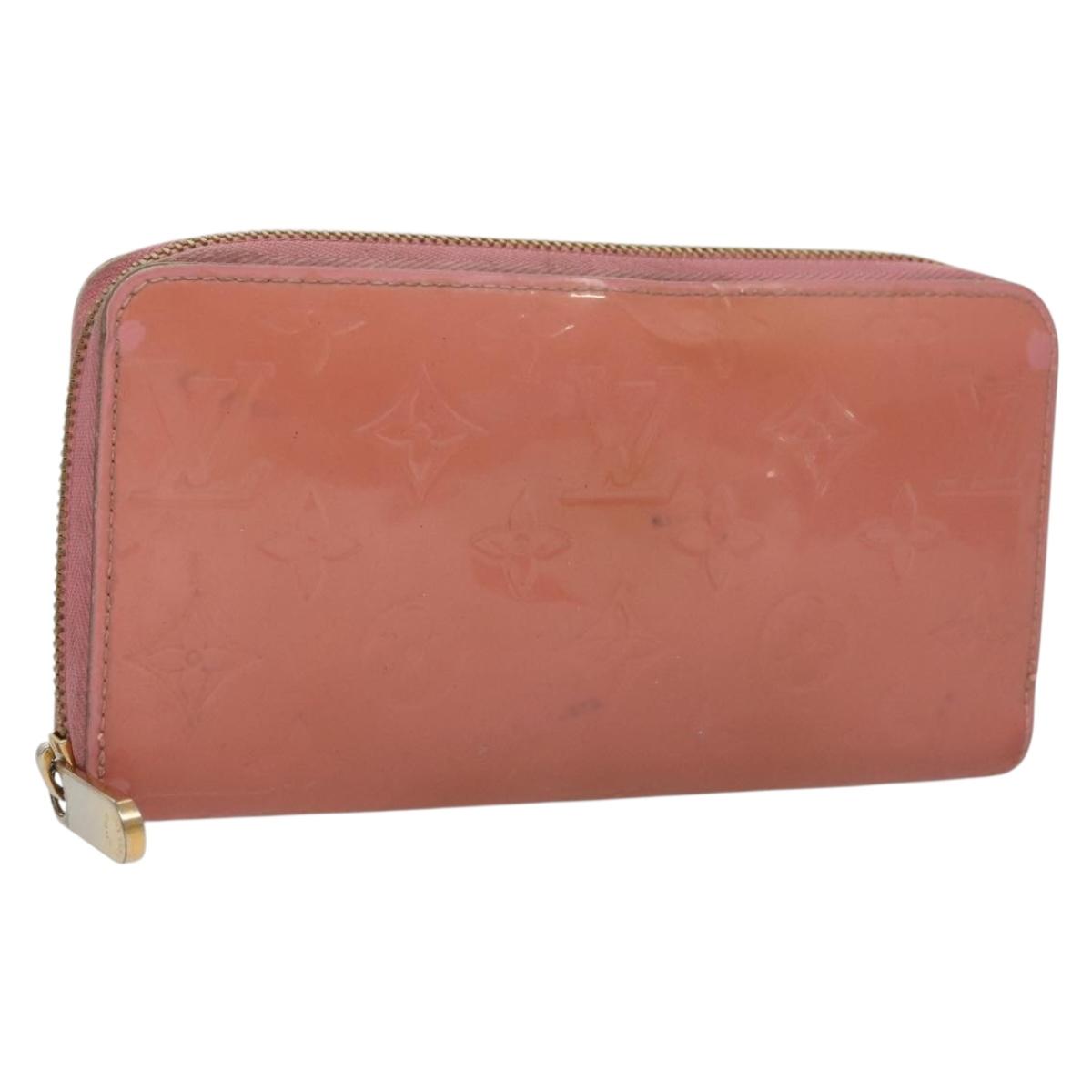 LOUIS VUITTON Vernis Zippy Wallet Long Wallet Poppy Petal M61562 LV Auth am8739