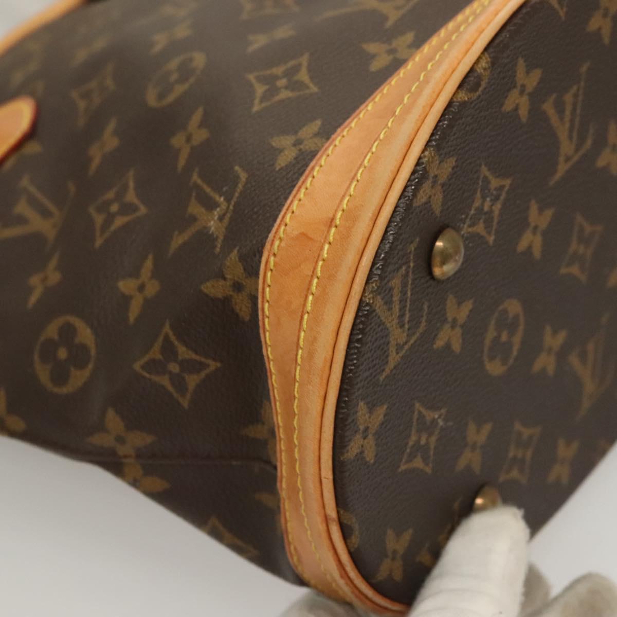 LOUIS VUITTON Monogram Bucket PM Shoulder Bag M42238 LV Auth am8755