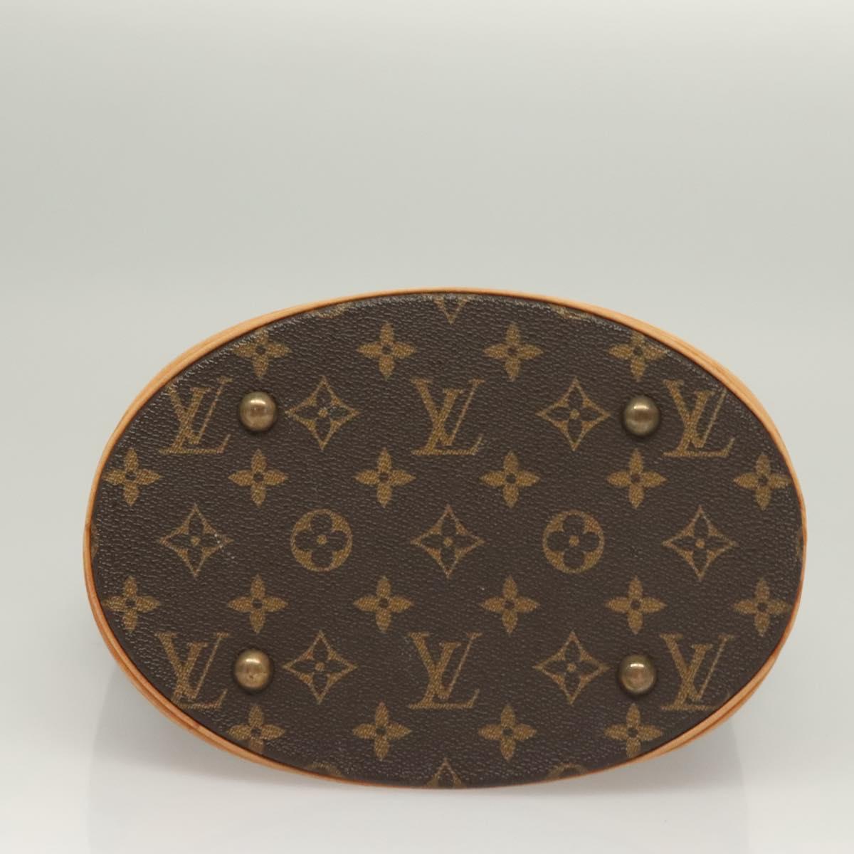 LOUIS VUITTON Monogram Bucket PM Shoulder Bag M42238 LV Auth am8755