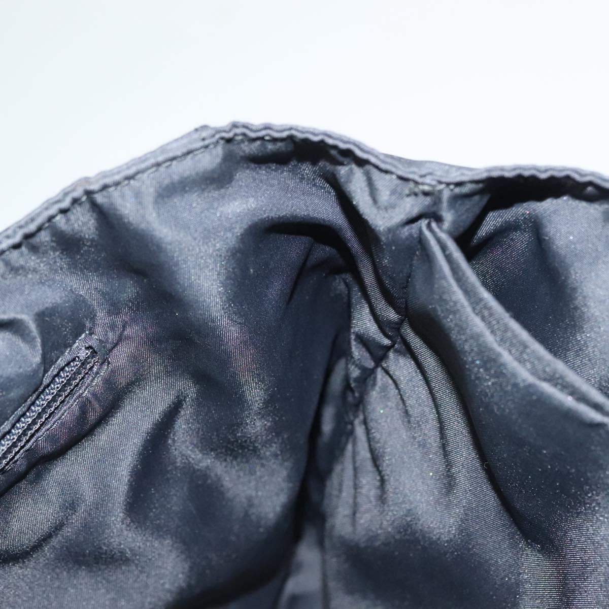 PRADA Hand Bag Nylon Black Clear Auth am8816