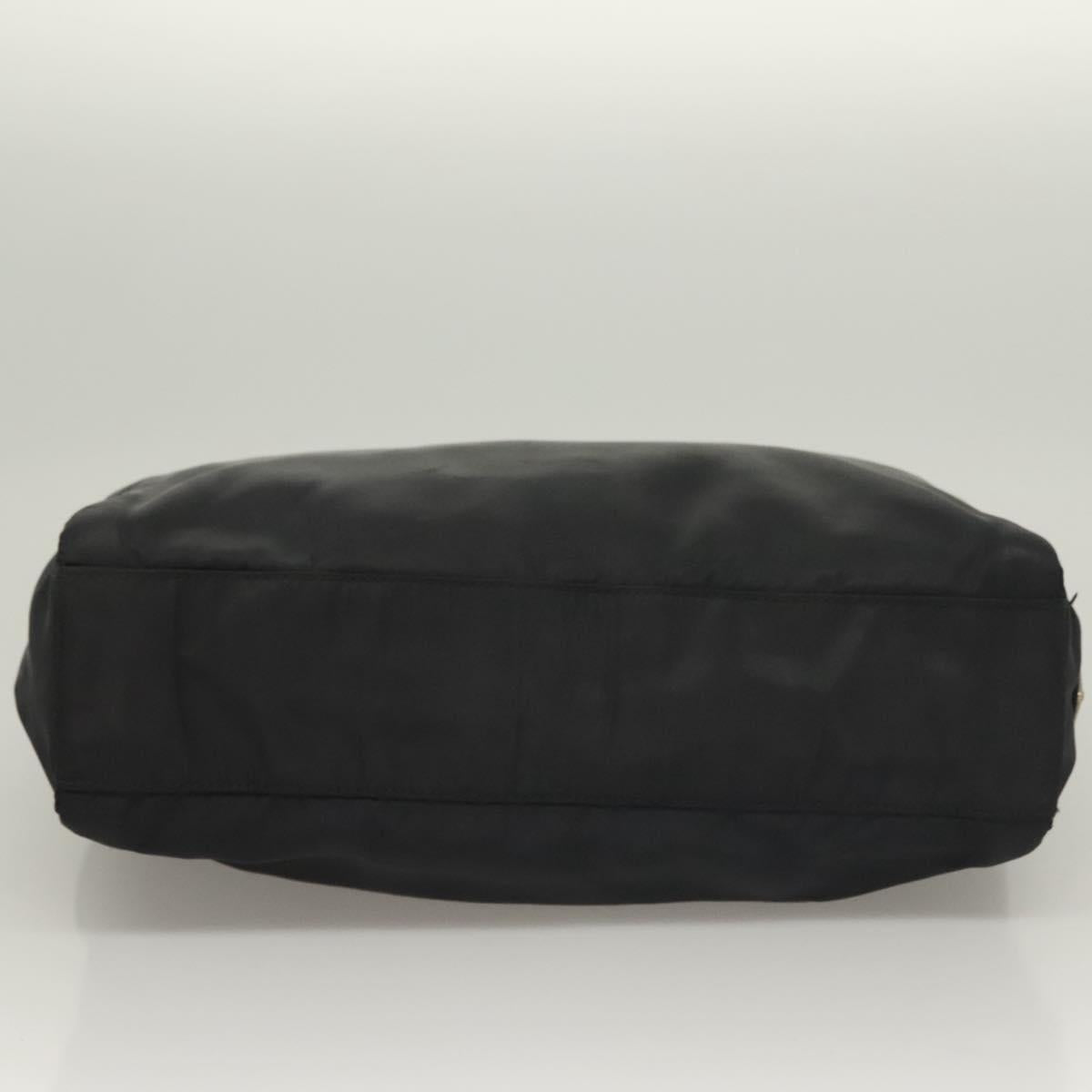 PRADA Hand Bag Nylon Black Clear Auth am8816