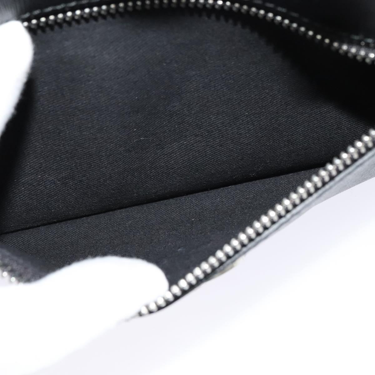 VERSACE Hand Bag Leather Black Silver Auth am8883