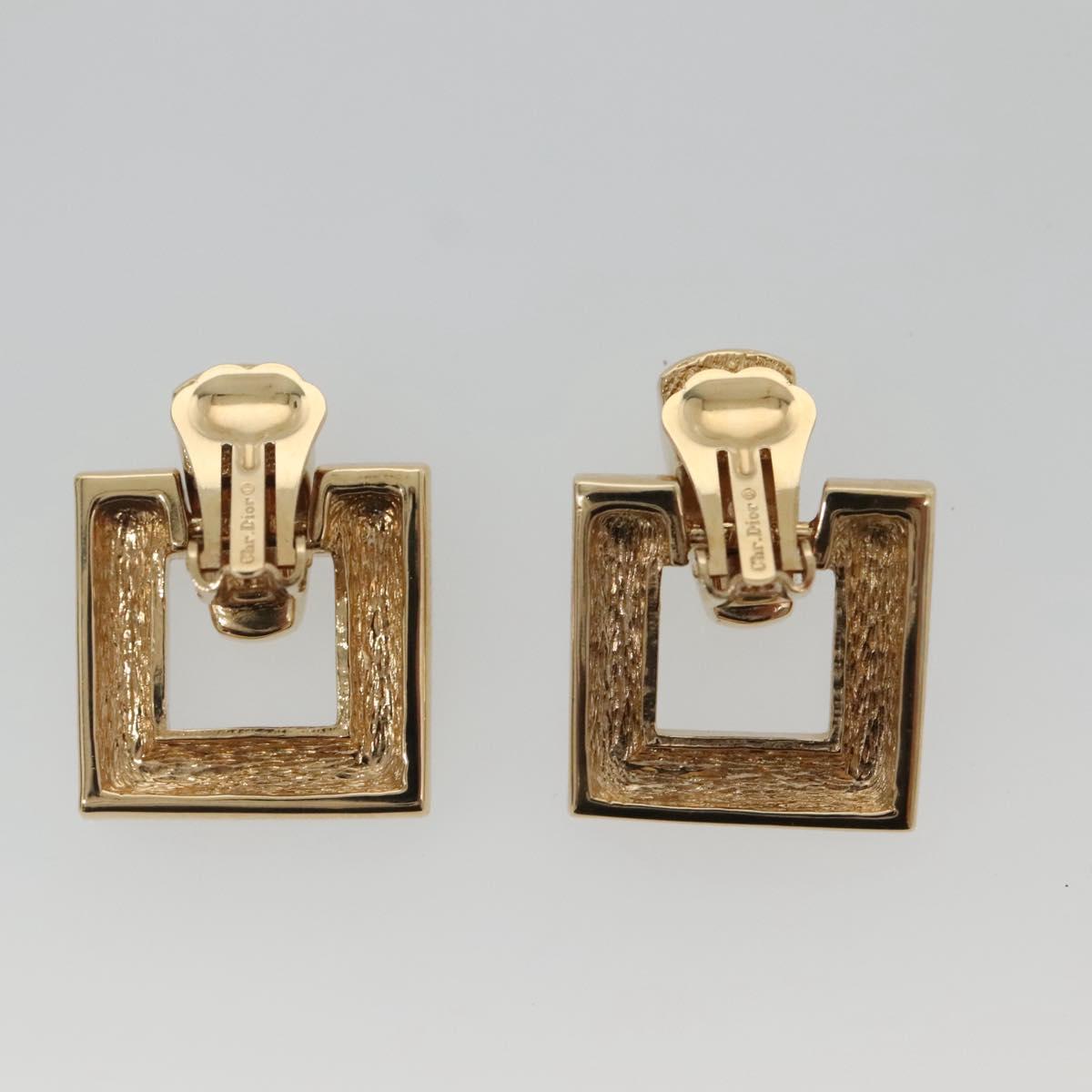 Christian Dior 6 Change Earring Necklace Metal Gold Auth am8887