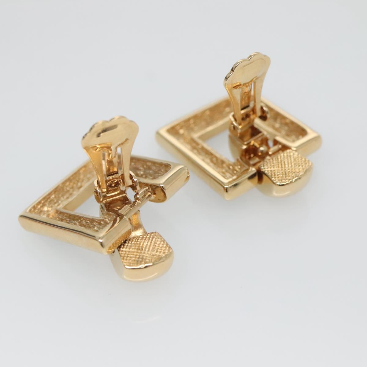 Christian Dior 6 Change Earring Necklace Metal Gold Auth am8887