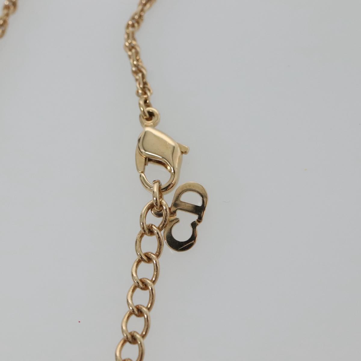 Christian Dior 6 Change Earring Necklace Metal Gold Auth am8887