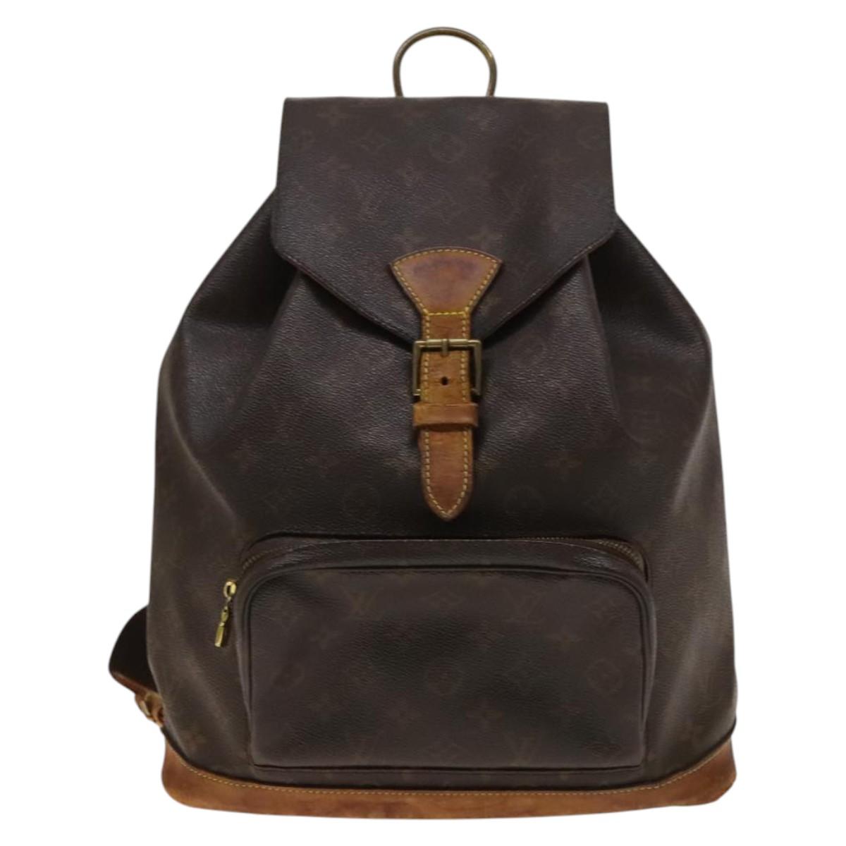 LOUIS VUITTON Monogram Montsouris GM Backpack M51135 LV Auth am8909