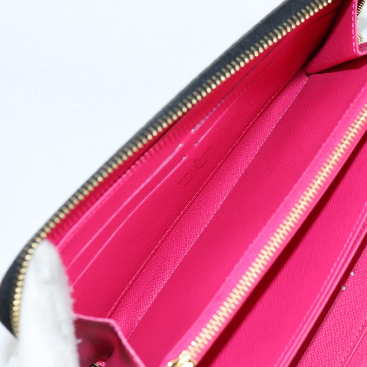 LOUIS VUITTON Monogram Multicolor Zippy Wallet Wallet Black M60243 Auth am8910V