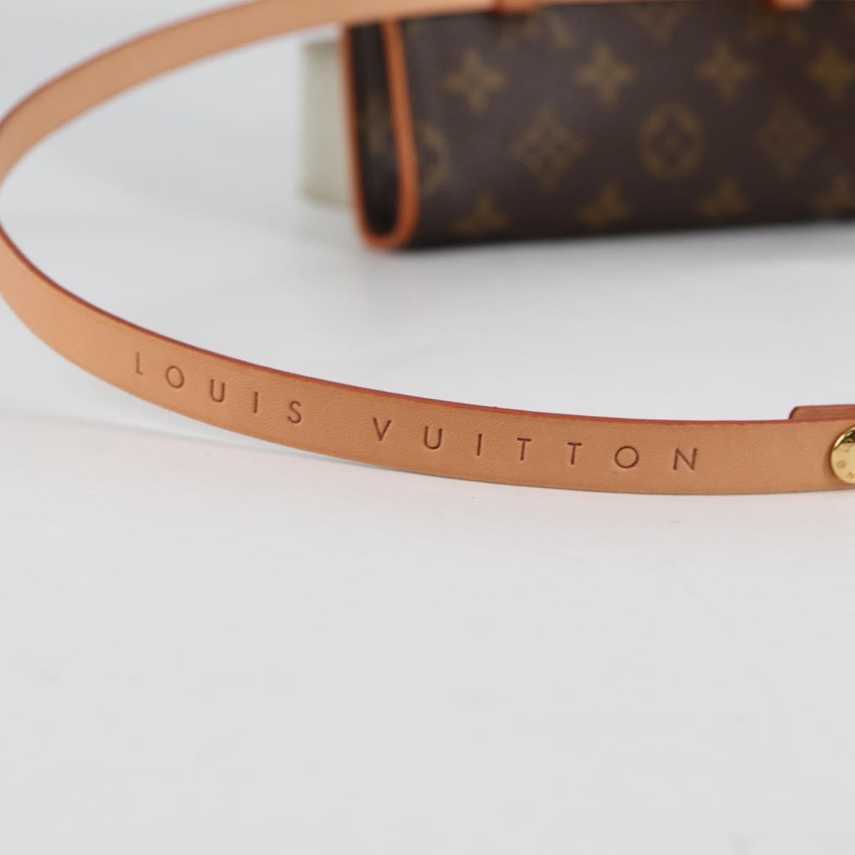 LOUIS VUITTON Monogram Pochette Florentine Waist Bag M51855 LV Auth am8911V