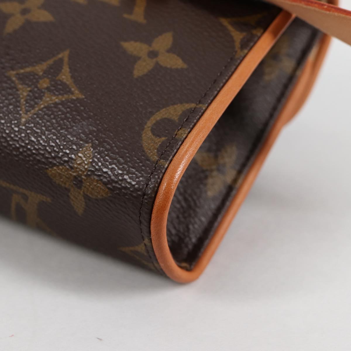 LOUIS VUITTON Monogram Pochette Florentine Waist Bag M51855 LV Auth am8911V