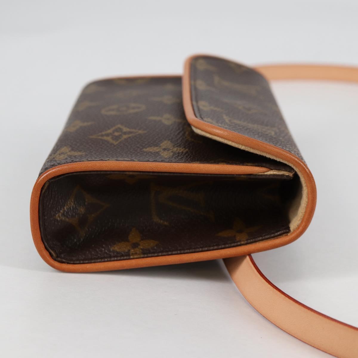 LOUIS VUITTON Monogram Pochette Florentine Waist Bag M51855 LV Auth am8911V