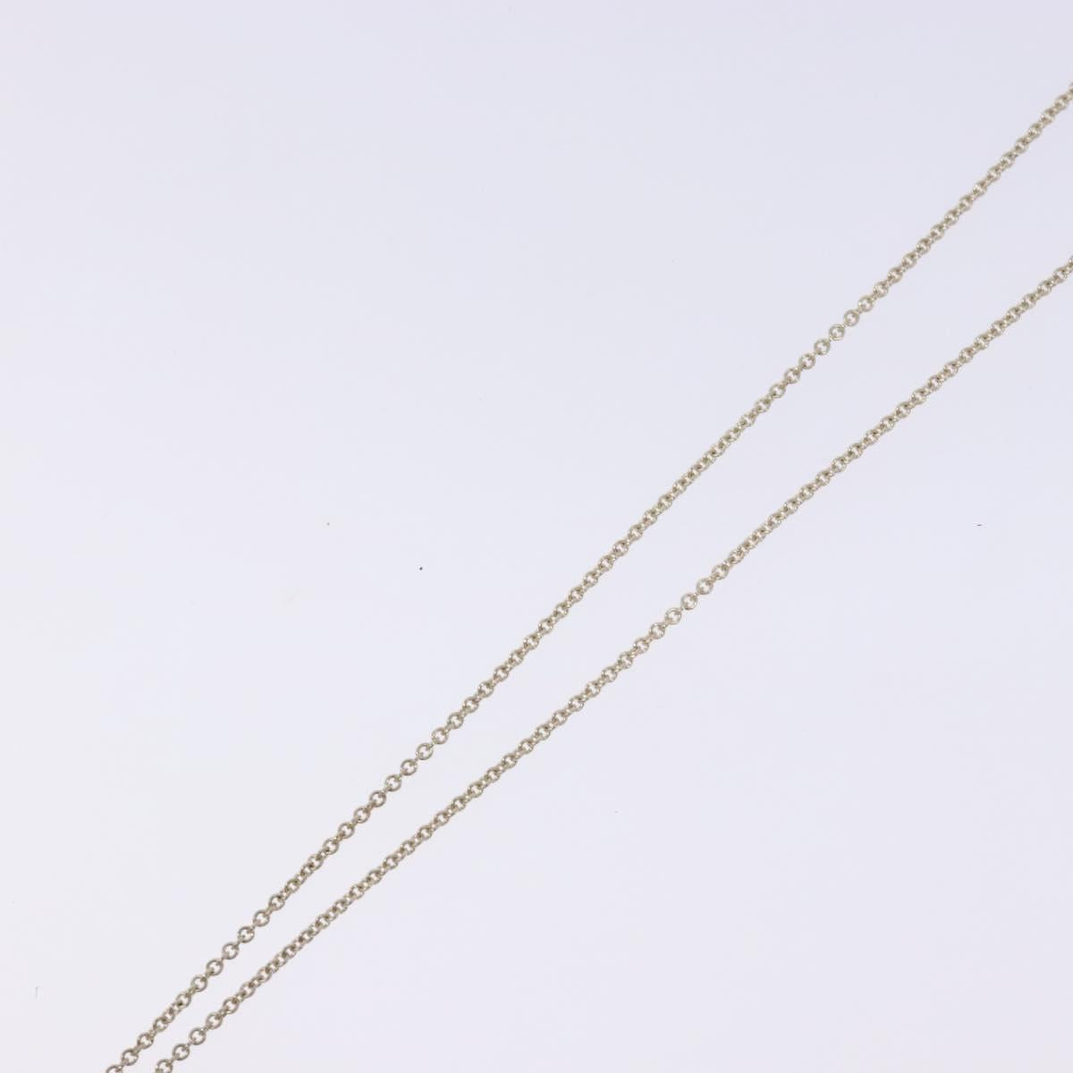 TIFFANY&Co. Open Heart Necklace Ag925 Silver Auth am8916