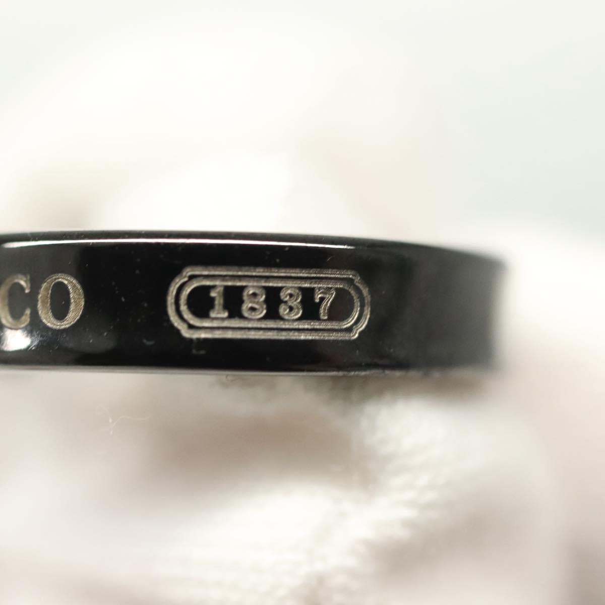 TIFFANY&Co. Ring Titanium Black Auth am8922V
