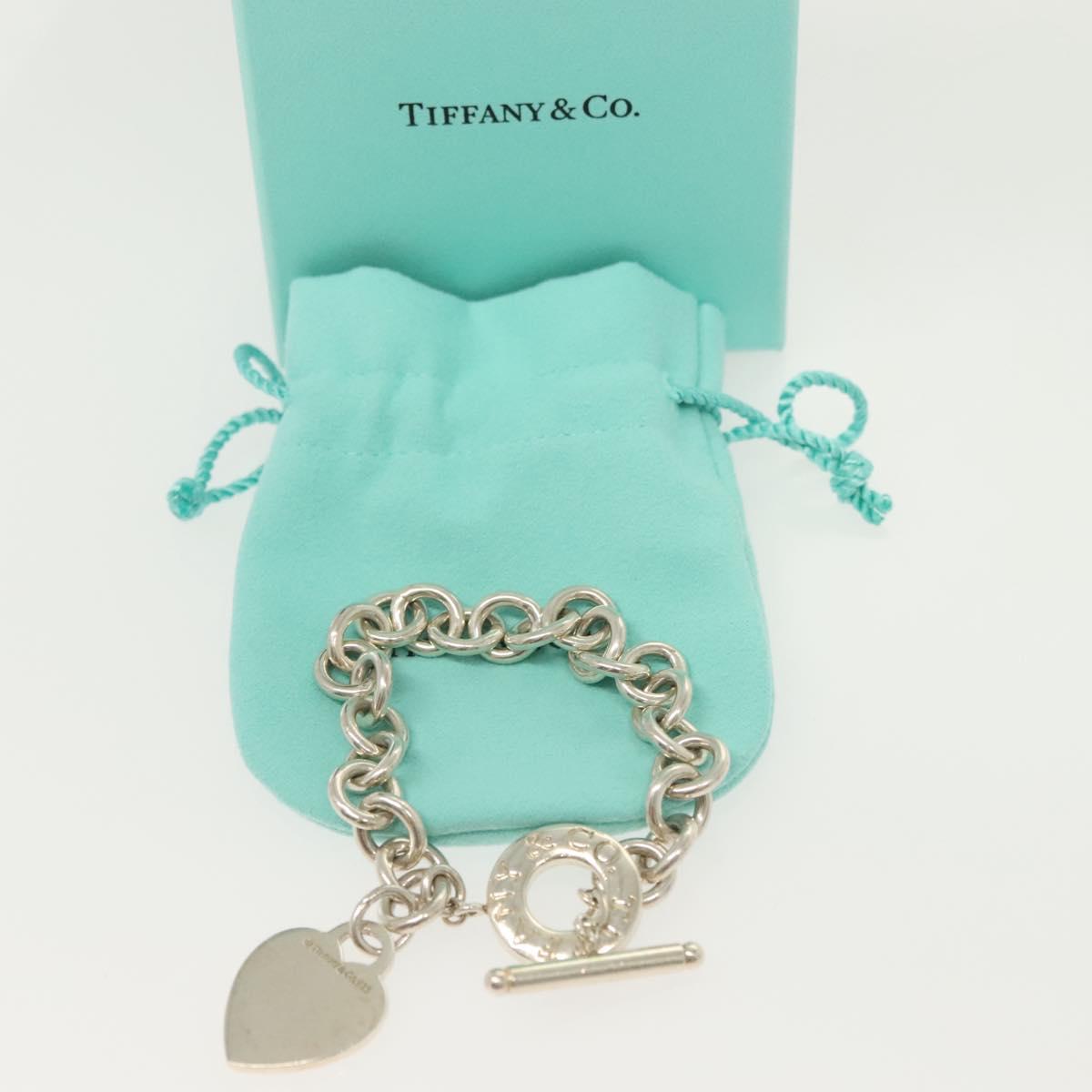 TIFFANY&Co. Toggle heart Bracelet Ag925 Silver Auth am8933V