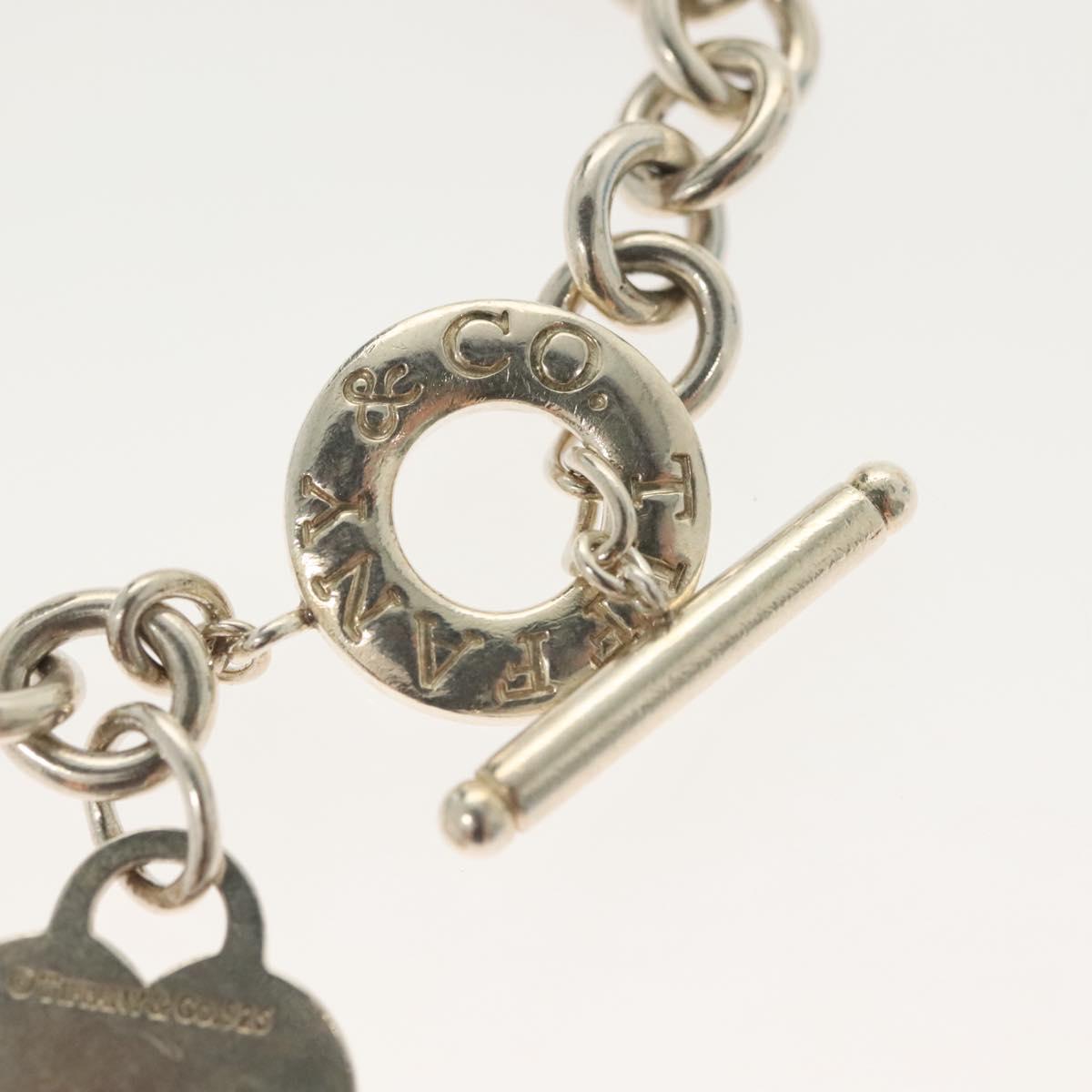 TIFFANY&Co. Toggle heart Bracelet Ag925 Silver Auth am8933V