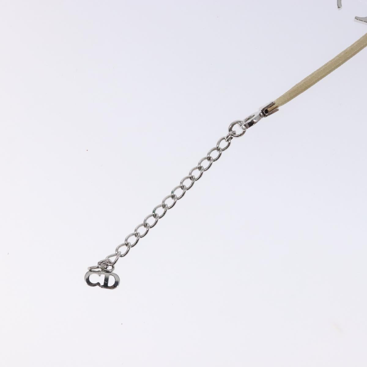 Christian Dior Bracelet Leather Beige Auth am8986