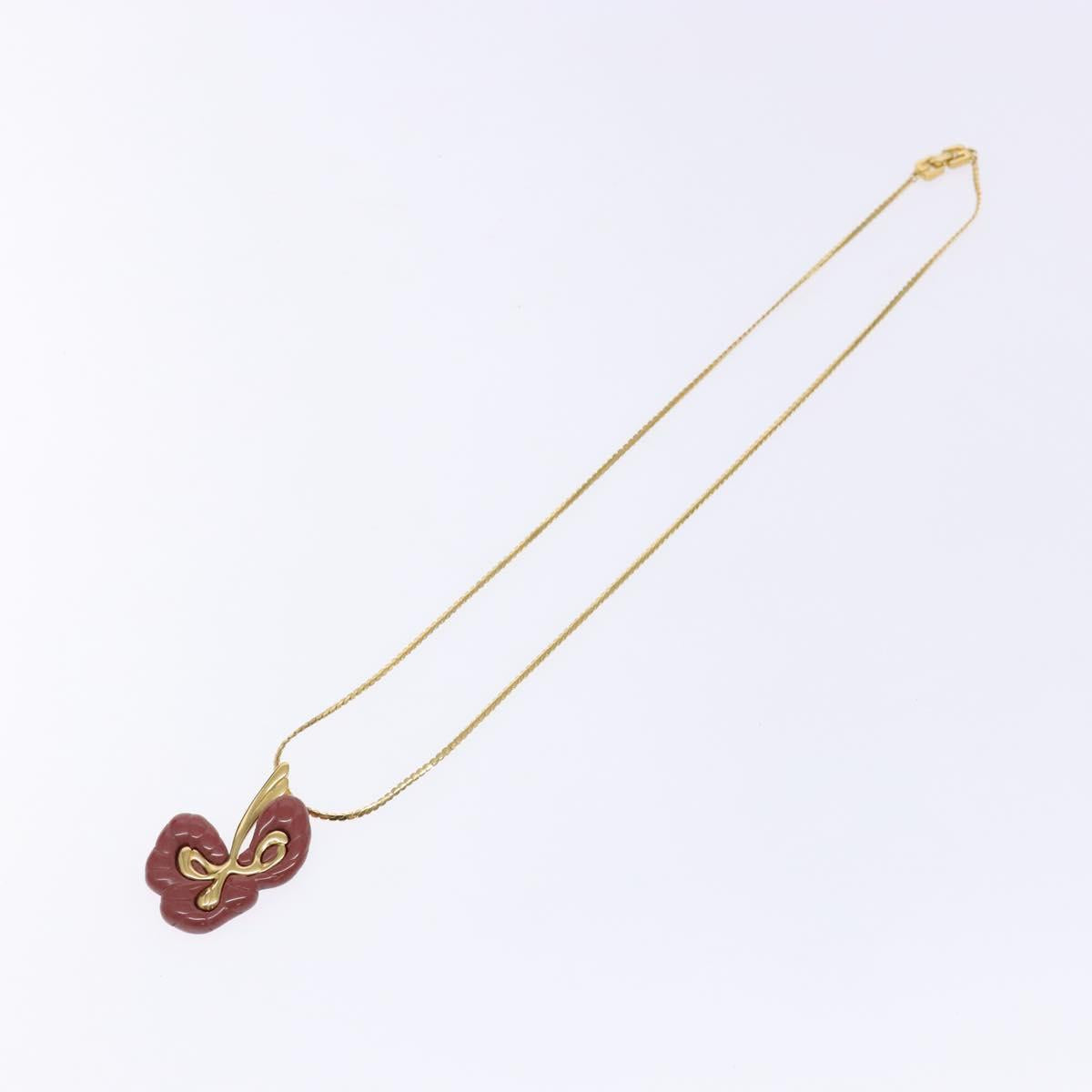 GIVENCHY Necklace Metal Gold Auth am8988