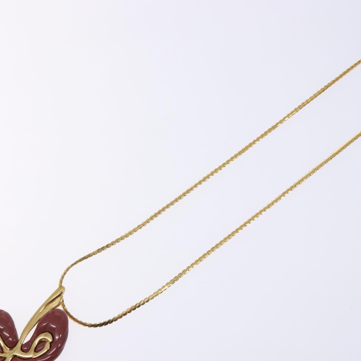 GIVENCHY Necklace Metal Gold Auth am8988