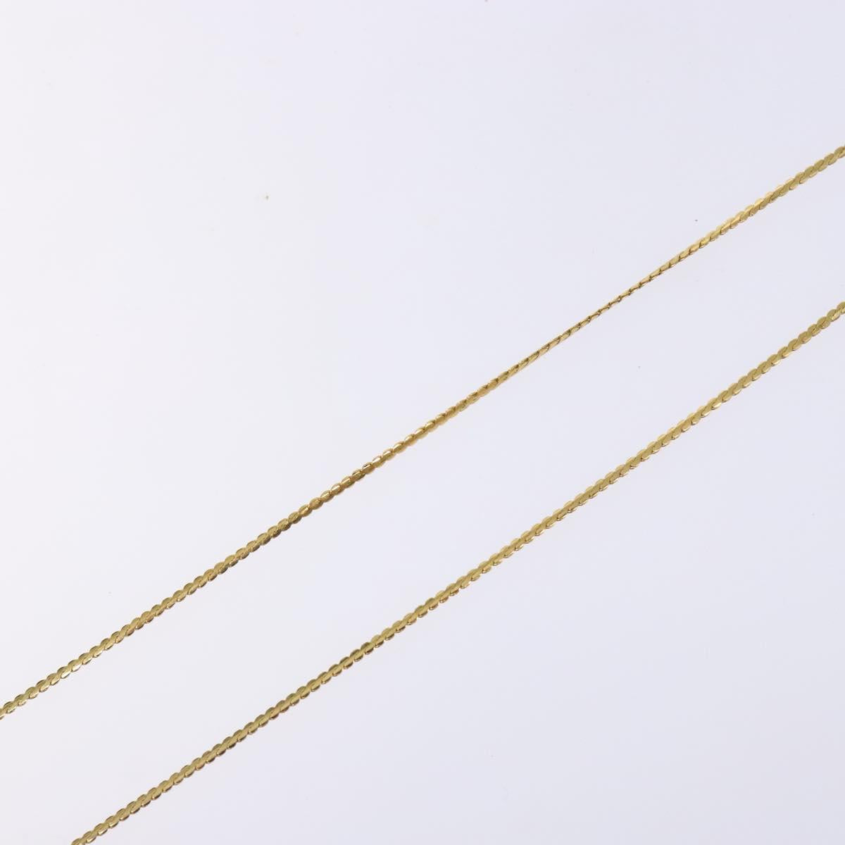 GIVENCHY Necklace Metal Gold Auth am8988