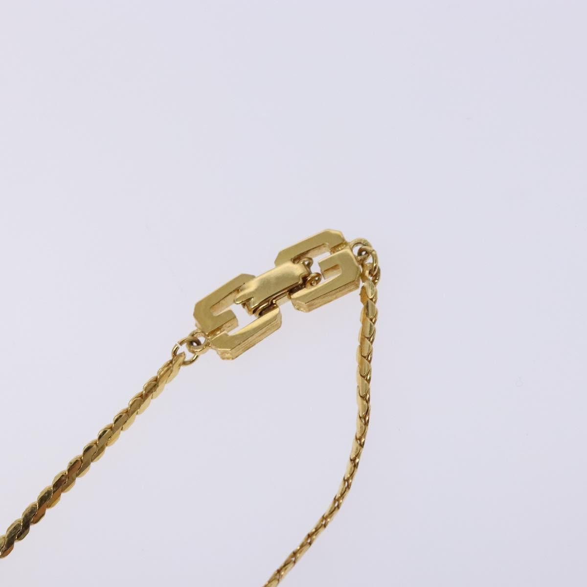 GIVENCHY Necklace Metal Gold Auth am8988