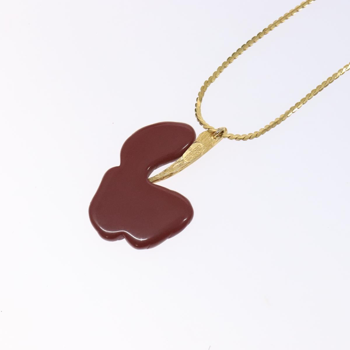 GIVENCHY Necklace Metal Gold Auth am8988