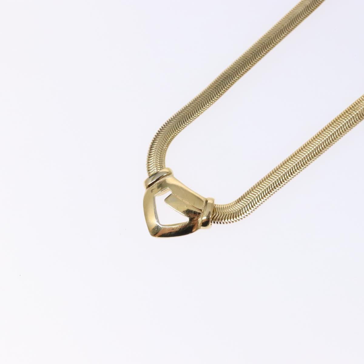 GIVENCHY Necklace Metal Gold Auth am8989