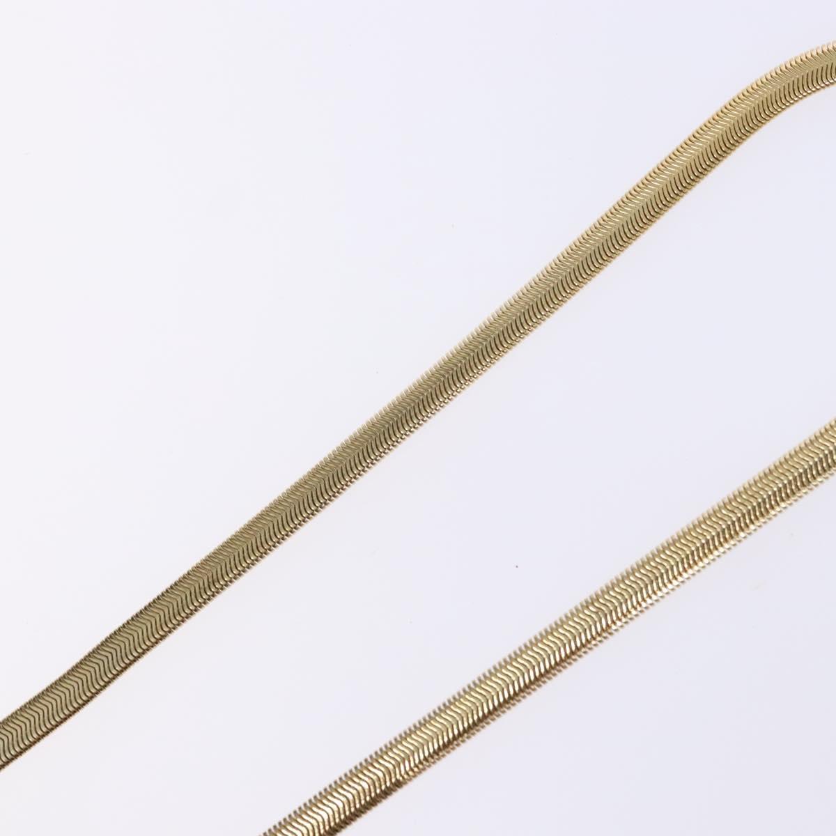 GIVENCHY Necklace Metal Gold Auth am8989
