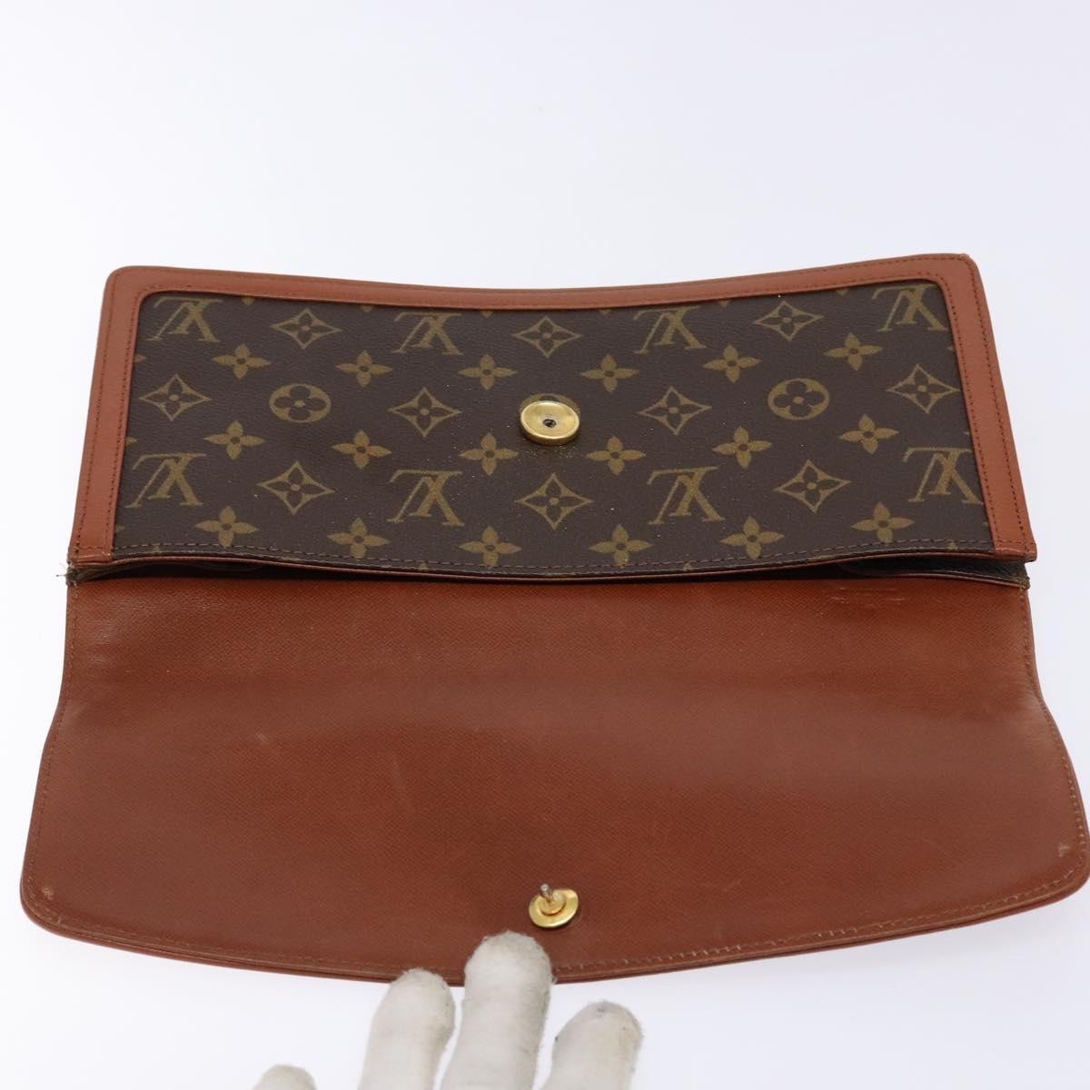 LOUIS VUITTON Monogram Pochette Dam GM Clutch Bag M51810 LV Auth am8998