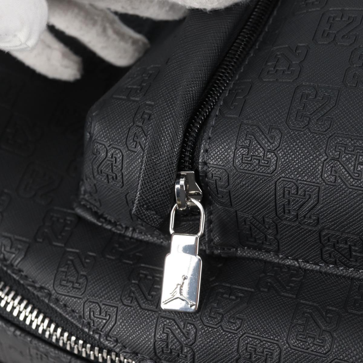 JORDAN Backpack Polyester Black Silver Auth am9000
