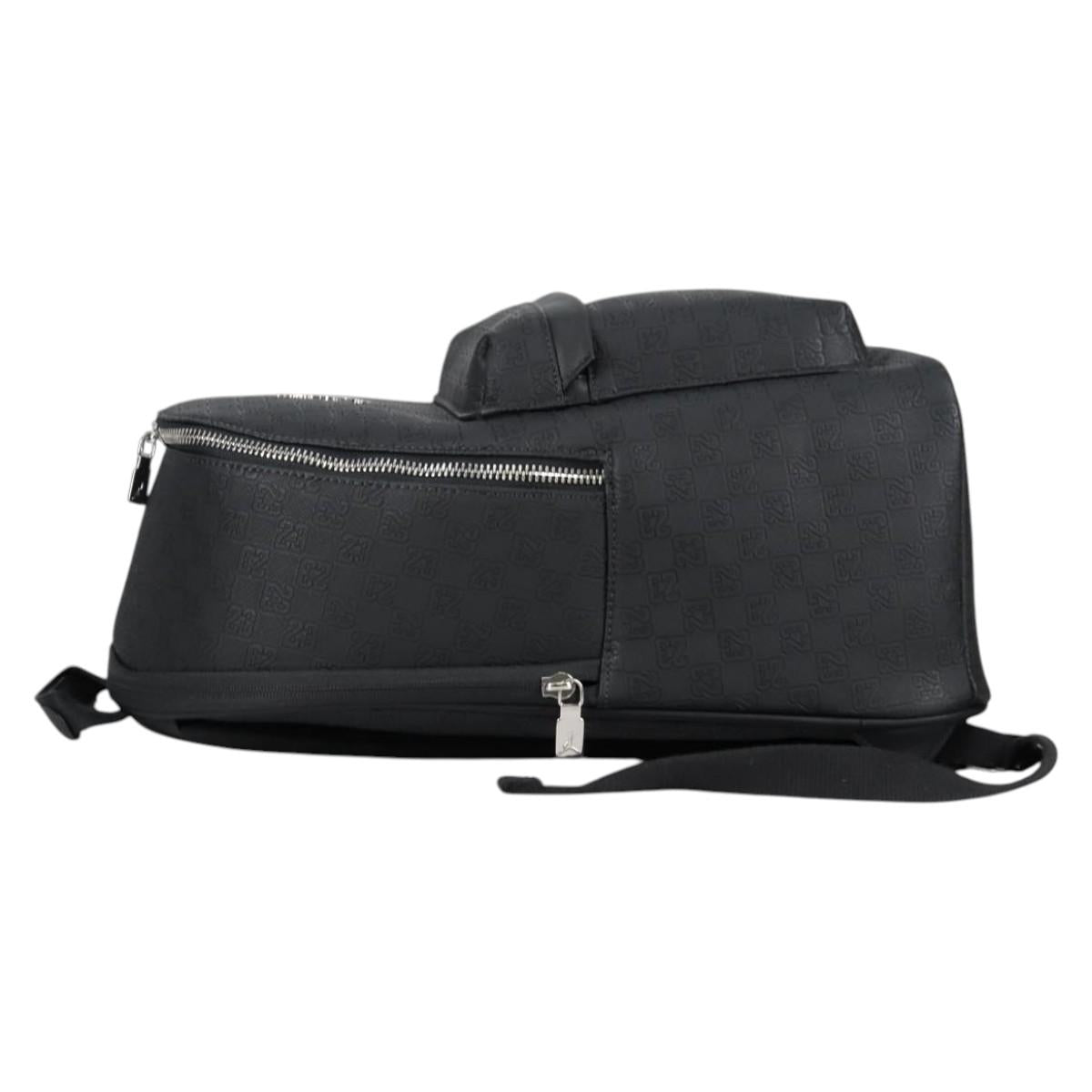 JORDAN Backpack Polyester Black Silver Auth am9000