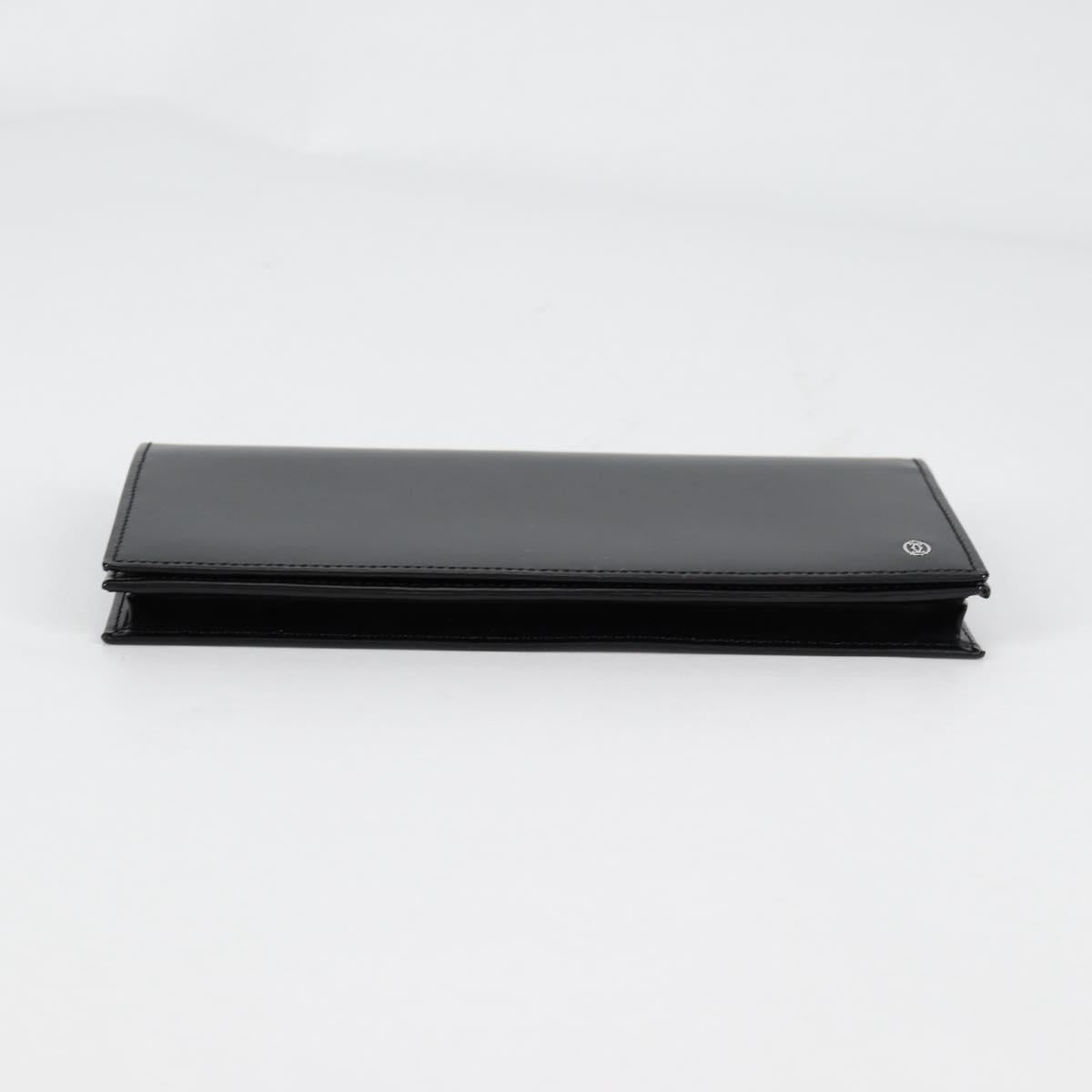CARTIER Long Wallet Leather Black Auth am9023V