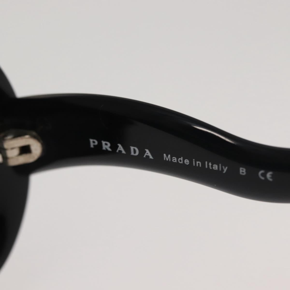 PRADA Sunglasses plastic Black Auth am9039