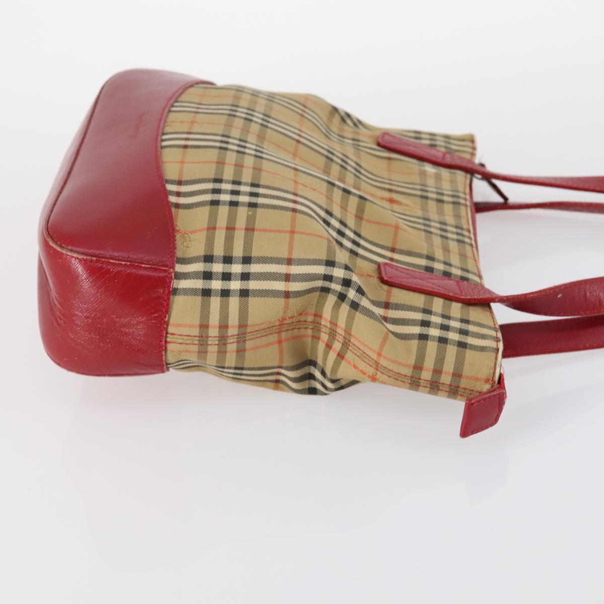 BURBERRY Nova Check Shoulder Bag Canvas 2Set Navy Beige Auth am9041