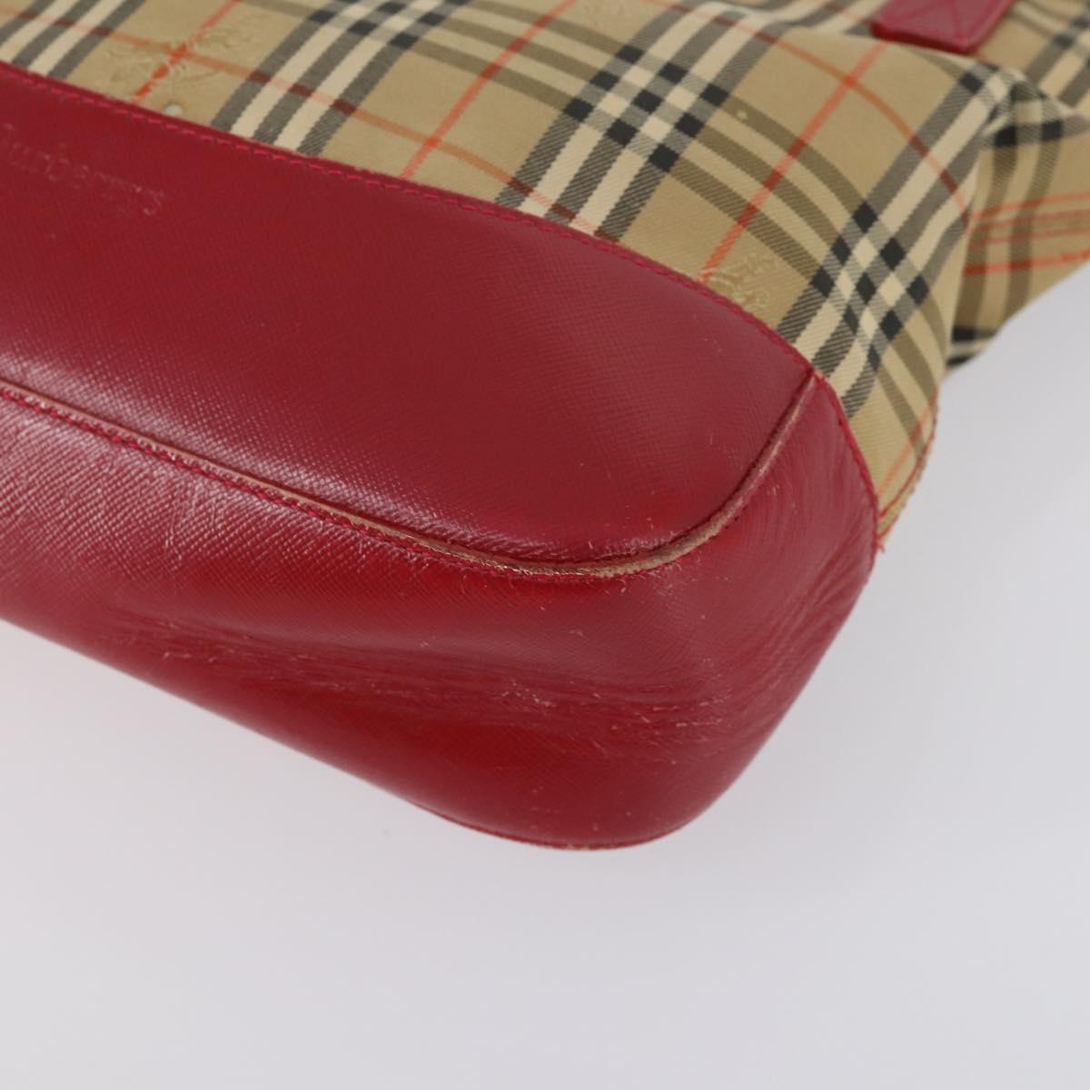 BURBERRY Nova Check Shoulder Bag Canvas 2Set Navy Beige Auth am9041