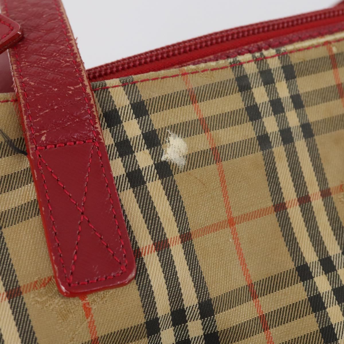 BURBERRY Nova Check Shoulder Bag Canvas 2Set Navy Beige Auth am9041