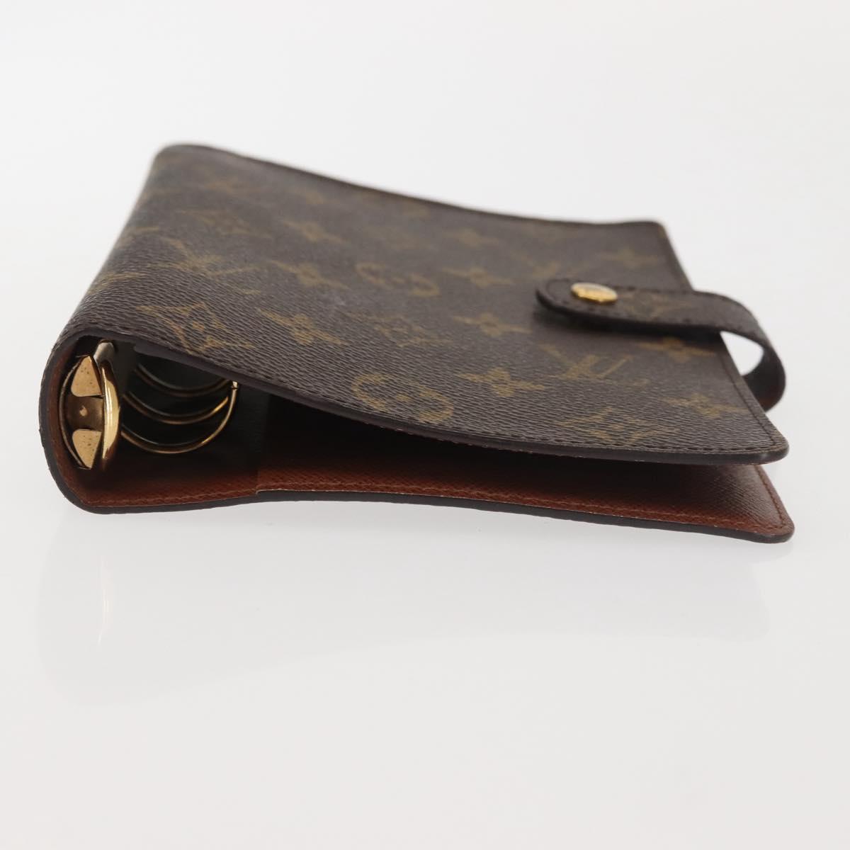 LOUIS VUITTON Monogram Agenda MM Day Planner Cover R20105 LV Auth am9042