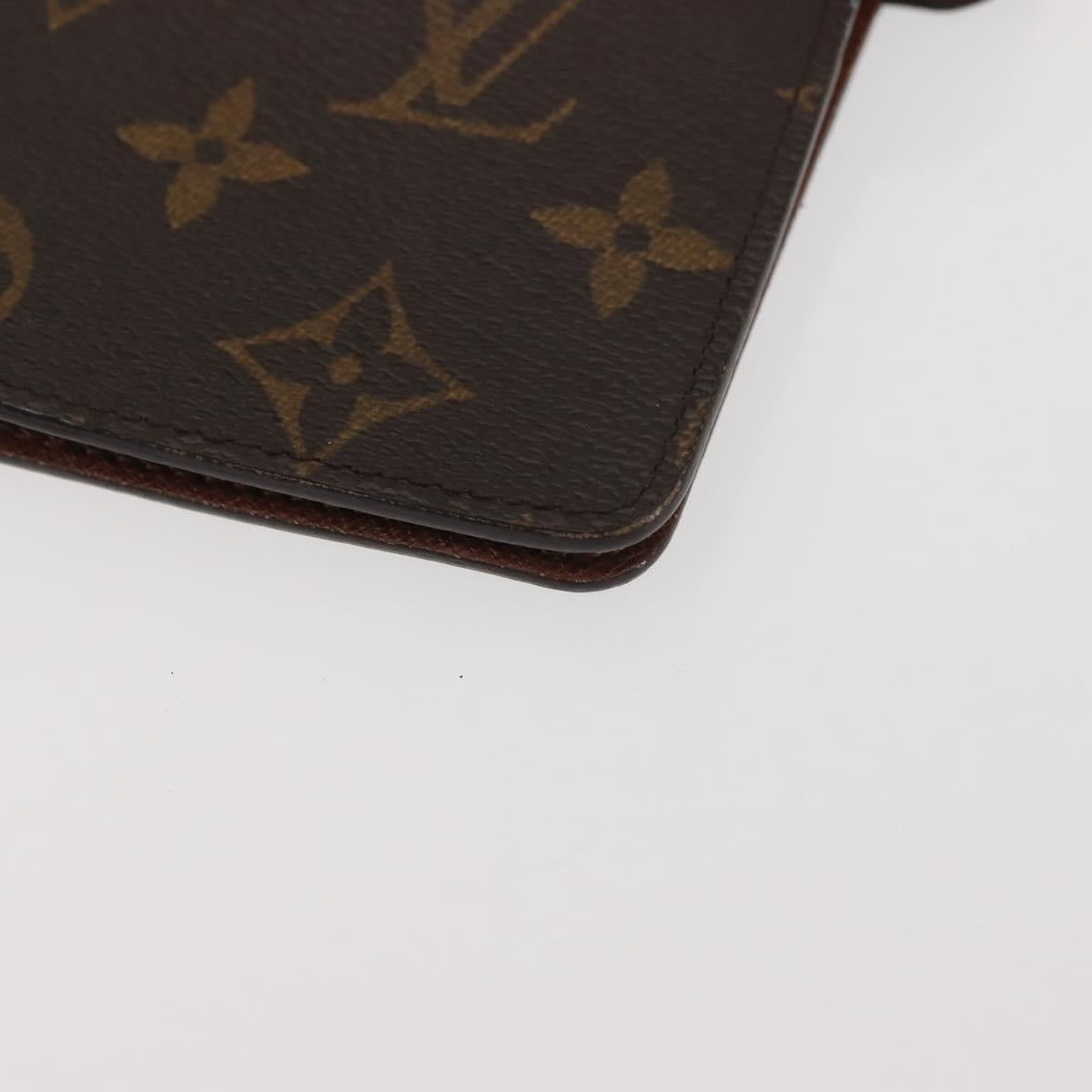 LOUIS VUITTON Monogram Agenda MM Day Planner Cover R20105 LV Auth am9042