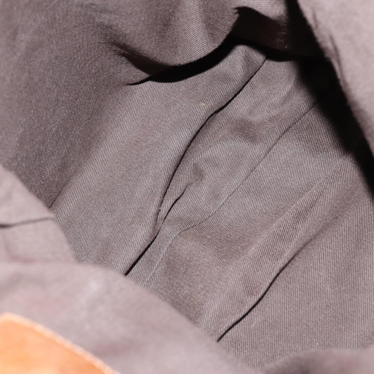 Chloe Paddington Shoulder Bag Leather Brown Gold Auth am9059