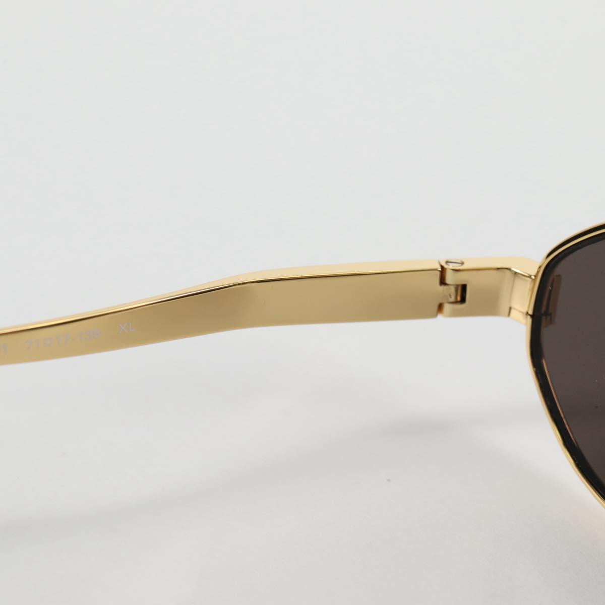 BALENCIAGA Sunglasses plastic Gold Auth am9066M