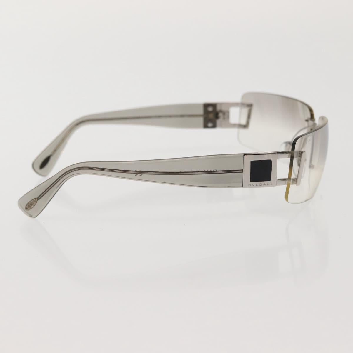 BVLGARI Sunglasses plastic Silver Auth am9072