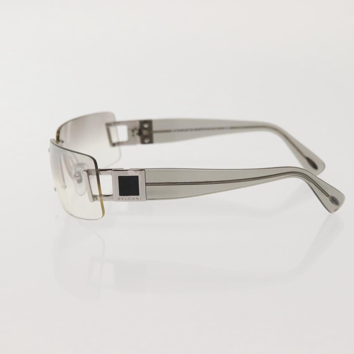 BVLGARI Sunglasses plastic Silver Auth am9072